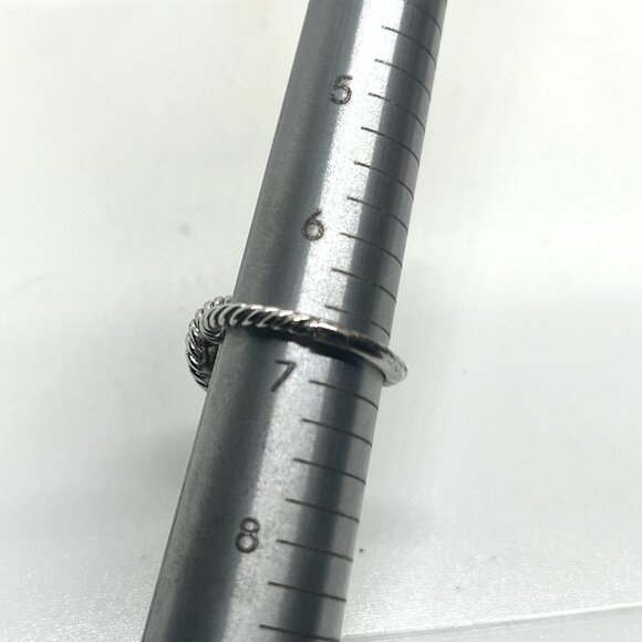 TI SENTO 925 STERLING SILVER PLATED MOTHER OF PEARL MOP RING 6.75 - Picture 14 of 14